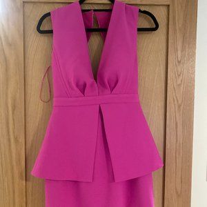 Hot pink mini dress